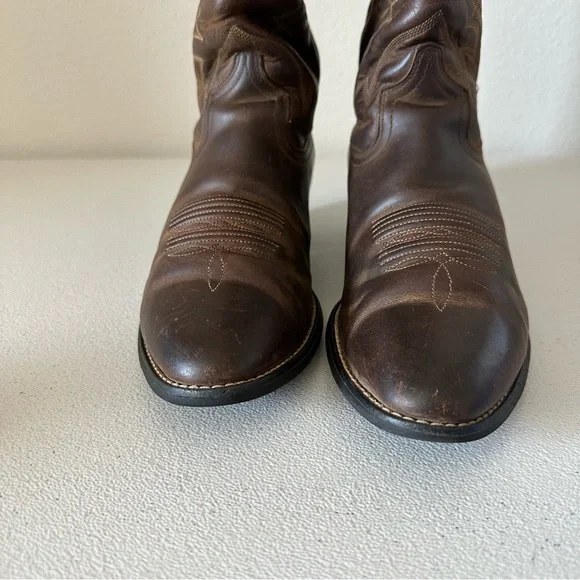 Ariat women’s heritage western boots distressed look R toe size 8 1/2 - Picture 4 of 16